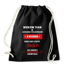 PRINTFASHION A FELESÉGEM - Sportzsák, Tornazsák - Fekete tornazsák
