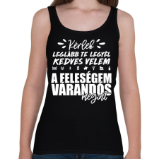 PRINTFASHION A feleségem várandós megint - Női atléta - Fekete női trikó