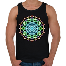 PRINTFASHION A Fénymunkás mandala - Férfi atléta - Fekete atléta, trikó