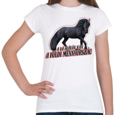 PRINTFASHION A földi mennyország - Női póló - Fehér női póló