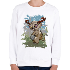 PRINTFASHION A fülszarvú - Gyerek pulóver - Fehér