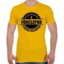 PRINTFASHION A fűrészpor - Férfi póló - Sárga férfi póló
