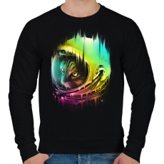 PRINTFASHION A galaxis vándora - Férfi pulóver - Fekete