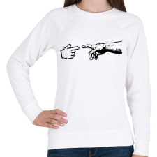 PRINTFASHION A gépek teremtése - Női pulóver - Fehér női pulóver, kardigán