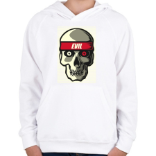 PRINTFASHION A gonosz - Gyerek kapucnis pulóver - Fehér gyerek pulóver, kardigán