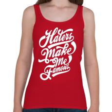 PRINTFASHION A gonoszak tesznek híressé - Női atléta - Cseresznyepiros