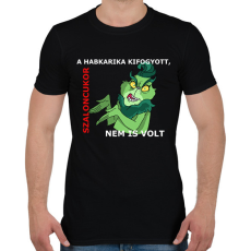 PRINTFASHION A habkarika kifogyott, szaloncukor nem is volt - Férfi póló - Fekete