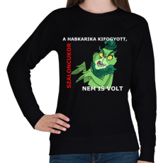 PRINTFASHION A habkarika kifogyott, szaloncukor nem is volt - Női pulóver - Fekete