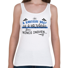 PRINTFASHION A hajvágás nincs ingyen - Női atléta - Fehér