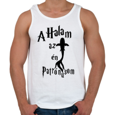 PRINTFASHION A Halam az én Patrónusom - Férfi atléta - Fehér atléta, trikó