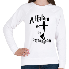 PRINTFASHION A Halam az én Patrónusom - Női pulóver - Fehér női pulóver, kardigán