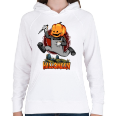 PRINTFASHION A halloweeni konyhakéses - Női kapucnis pulóver - Fehér