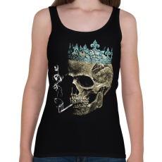 PRINTFASHION A Hamvak Királya - Goth Design - Női atléta - Fekete