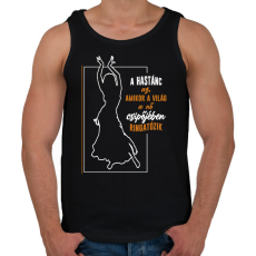 PRINTFASHION A hastánc az - Férfi atléta - Fekete