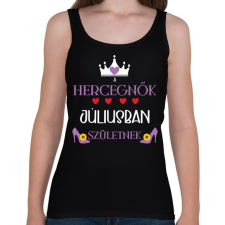 PRINTFASHION A hercegnők júliusban születnek - Női atléta - Fekete női trikó