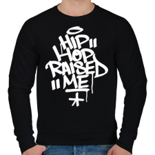 PRINTFASHION A hiphop nevelt fel - Férfi pulóver - Fekete férfi pulóver, kardigán