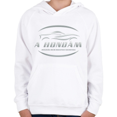 PRINTFASHION A hondám nélkül - Gyerek kapucnis pulóver - Fehér