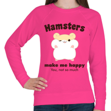 PRINTFASHION A hörcsögök boldoggá tesznek - Női pulóver - Fukszia női pulóver, kardigán