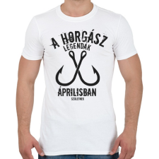 PRINTFASHION A horgász legendák - Férfi póló - Fehér férfi póló