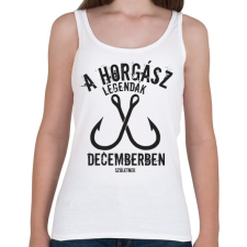 PRINTFASHION A horgász legendák - Női atléta - Fehér női trikó