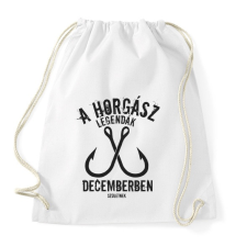 PRINTFASHION A horgász legendák - Sportzsák, Tornazsák - Fehér tornazsák