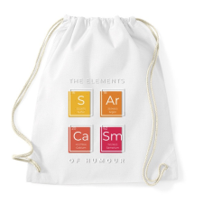 PRINTFASHION A humor elemei - Sportzsák, Tornazsák - Fehér tornazsák
