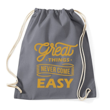 PRINTFASHION A jó dolgok - Sportzsák, Tornazsák - Grafitszürke tornazsák