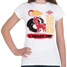 PRINTFASHION A kecske éve - Női póló - Fehér