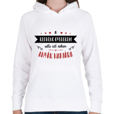 PRINTFASHION A kedvenc gyerekem - Női kapucnis pulóver - Fehér női póló