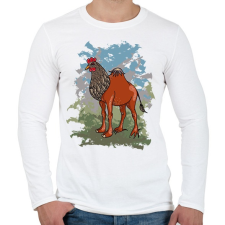 PRINTFASHION A kendermagos teve - Férfi hosszú ujjú póló - Fehér férfi póló