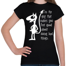 PRINTFASHION A kiábrándult királylány, Luci - Női póló - Fekete női póló