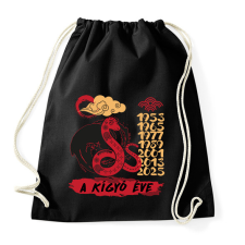 PRINTFASHION A kígyó éve - Sportzsák, Tornazsák - Fekete tornazsák
