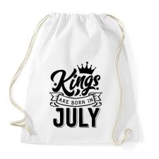 PRINTFASHION A királyok júliusban születnek - Sportzsák, Tornazsák - Fehér tornazsák