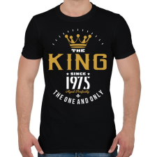 PRINTFASHION A király 1958-ben született - Férfi póló - Fekete férfi póló