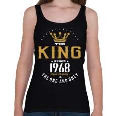 PRINTFASHION A király 1968-ban született - Női atléta - Fekete