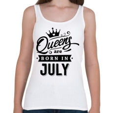 PRINTFASHION A királynők júliusban születnek - Női atléta - Fehér
