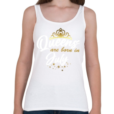 PRINTFASHION A királynők júliusban születtek - Női atléta - Fehér