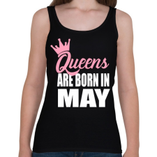 PRINTFASHION A királynők májusban születnek - Női atléta - Fekete gyógyhatású készítmény