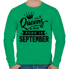 PRINTFASHION A királynők szeptemberben születnek - Férfi pulóver - Zöld férfi pulóver, kardigán