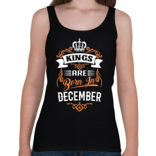 PRINTFASHION A királyok decemberben születnek - Női atléta - Fekete gyógyhatású készítmény