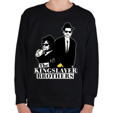 PRINTFASHION A királyölő tesók - Gyerek pulóver - Fekete gyerek pulóver, kardigán