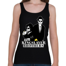 PRINTFASHION A királyölő tesók - Női atléta - Fekete női trikó