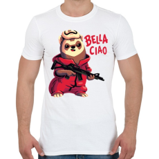 PRINTFASHION A kis lázadó - La casa de papel - Férfi póló - Fehér