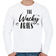 PRINTFASHION A kiszámíthatatlan kos - Férfi pulóver - Fehér