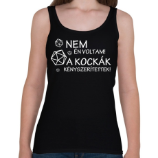 PRINTFASHION A kockák kényszerítettek! - Női atléta - Fekete