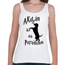 PRINTFASHION A Kutyám az én Patrónusom - Női atléta - Fehér női trikó