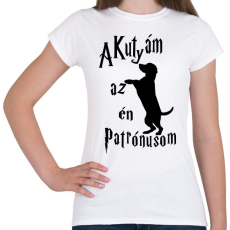 PRINTFASHION A Kutyám az én Patrónusom - Női póló - Fehér
