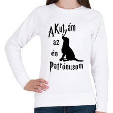 PRINTFASHION A Kutyám az én Patrónusom - Női pulóver - Fehér