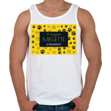 PRINTFASHION A kutyám megette az óratervemet - Férfi atléta - Fehér atléta, trikó