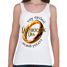 PRINTFASHION A Lánybúcsúk Ura, egy gyűrű mind felett! - Női atléta - Fehér